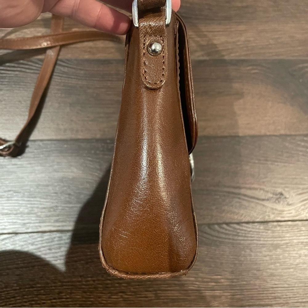 Ashwood Brown Leather Adjustable Crossbody Bag/Purse OS - Picture 5 of 15
